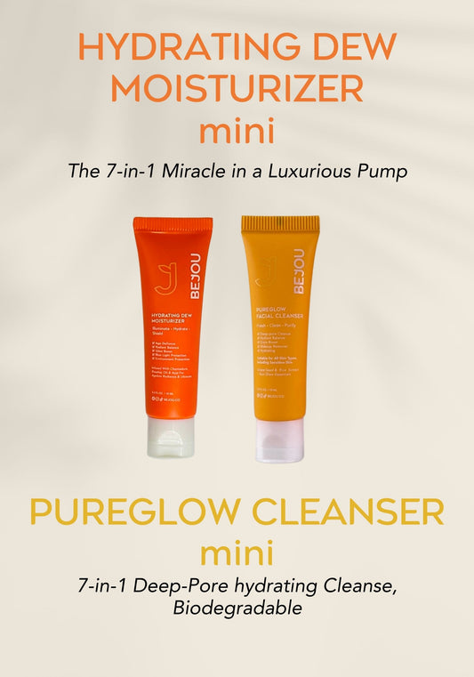 MINI HYDRATING DEW MOISTURIZER + MINI PUREGLOW CLEANSER