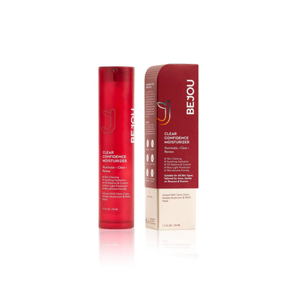 Refillable Clear Confidence Moisturizer Moisturizer (Acne - Prone) - Sensitive Skin Dark Spots Hyperpigmentation uneven tone - Natural Retinol Alternative Moisturizer (Acne - Prone) - BEJOU Skincare