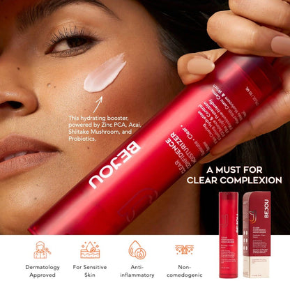 Refillable Clear Confidence Moisturizer Moisturizer (Acne - Prone) - Sensitive Skin Dark Spots Hyperpigmentation uneven tone - Natural Retinol Alternative Moisturizer (Acne - Prone) - BEJOU Skincare
